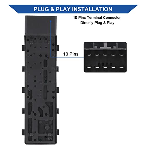 Obaee Power Seat Switch Recliner Adjust Tilt Control 8 Ways Front Left Driver Side Compatible With Chevy Chevrolet Camaro/Equinox/Malibu 2010-2019,Cadillac/Gmc/Buick Replacement Oem 25974714 12451497 #TOP2