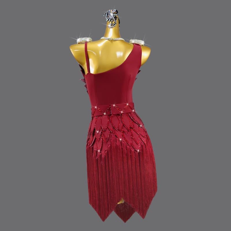 Fringe Latin Dancing Dresses Women's High End Ballroom Tango Clothing Salsa Professional Competition Costume