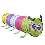 * Material: Poliéster non-brand Juguete de Tienda de Campaña Infantil Túnel de Arrastre de Oruga Multicolor Casa de Juego Plegable para Niños Bebés