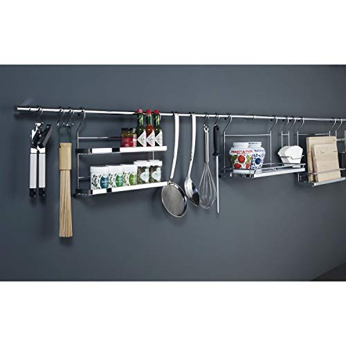 Grimme Relingrohr-Set, Länge 896 mm, Stahl Edelstahl Effekt, 1 Stück,08 1733 17.35