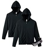 [グリマー] ドライパーカー メンズ 2枚組 Sportsソックスセット ブラック 5L