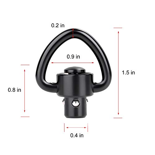 Eamber Qd Sling Swivel Mount 2 Point Sling Qd Quick Detach/Release, 2 Pcs #TOP1