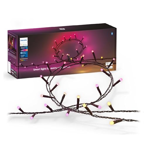 Philips Hue Festavia Lichterkette, White & Color Ambiance, dimmbar,...