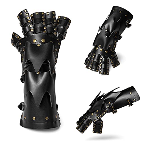 Guantes steampunk de brazo largo sin dedos para disfraces de Halloween 3