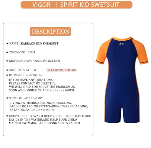 Image of karrack Girls and Boys One Piece Rash Guard Swimsuit Kid Water Sport Short Swimsuit UPF 50+ Sun Protection Bathing Suits
