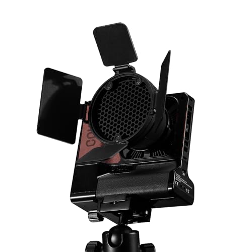 Image of Colbor W100R KIT RGB Led Video Light Bi-Color with Battery,100w Power Built-in NFC,with Barndoor, Honeycomb Grids,Softboxes for Video,Phtography,Youtubers,Live-Streamers