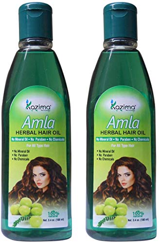 KAZIMA Amla Herbal Hair Oil Ideal For Hair Fall Repair Oil & Hair Fall Controll (100ML) (Pack of 2)