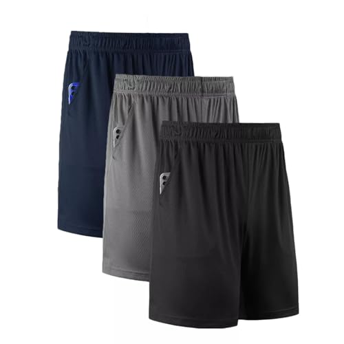 Kit 3 Shorts Masculino Básico Bermuda Fitness Treino