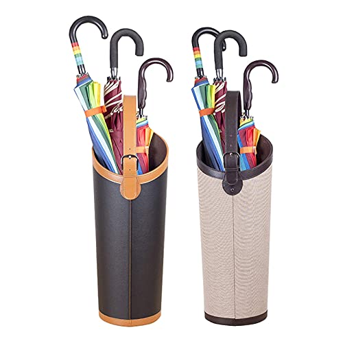 Porte-parapluie compact blanc idéal pour optimiser une petite entrée - 7