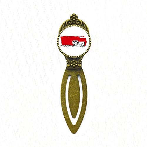 Marque-page drapeau rouge homme femme une idée cadeau rétro pour passionnés