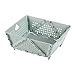 IEUDNS Folding Basket Foldable Drain Basket 23x20cm Desktop Organizer Box Crates for Kitchen Livingroom Office, Green