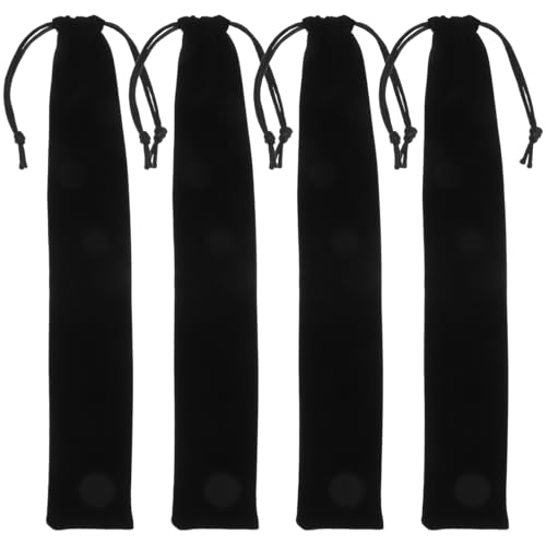 OATIPHO Bolsa Para Abanico Plegable De Franela Con Cordón 4 Unidades Bolsa De Almacenamiento Ligera Y Portátil Protector Para Abanicos De Mano Estilo Chino Para Eventos Y Uso Diario