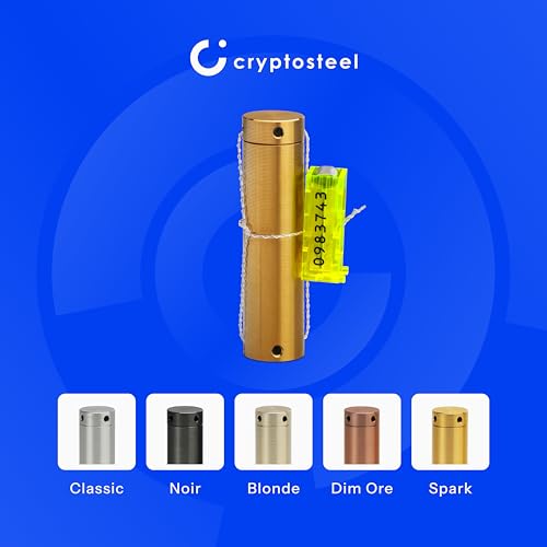 Cryptosteel Seed12 Metal Backup | Fireproof & Waterproof Cold Wallet for 12-Word BIP39 Seed Phrase | Secure Storage for Passwords & Private Keys | Compatible with Hardware Wallets (spark yellow) - Image 7