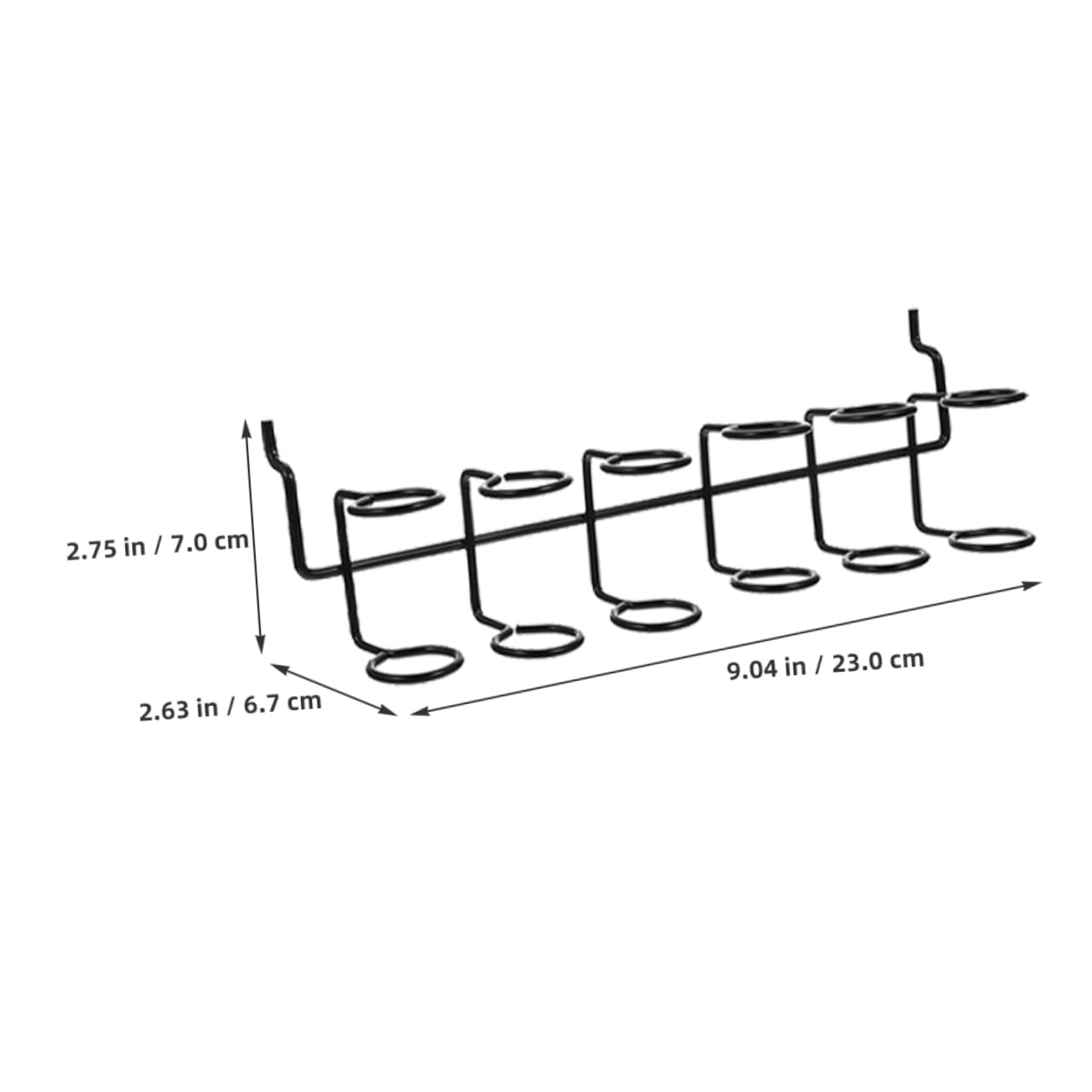 6 Stück Schraubendreherhalter für Lochwand aus Edelstahl