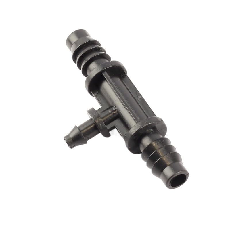 100 Uds 8/11mm o 9/12mm a 4/7mm manguera reductora de púas conector en T riego de jardín tubería suave reductora juntas en T