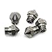 BIQU Upgrade Wear Resistant MK10 Nozzles M7 0.4mm Threaded Stainless Steel Nozzle Extrusion Head (Pack of 5pcs)