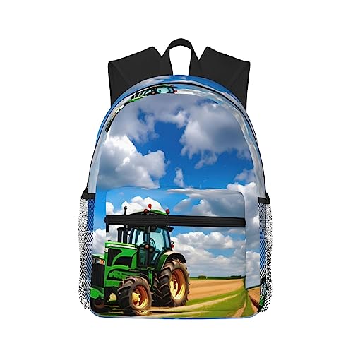 Sac à dos pour ordinateur portable avec motif tracteur idéal pour travail et voyages