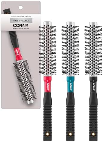 12 Row Full Round Hot Curling Brush, Colors May Vary by Conair