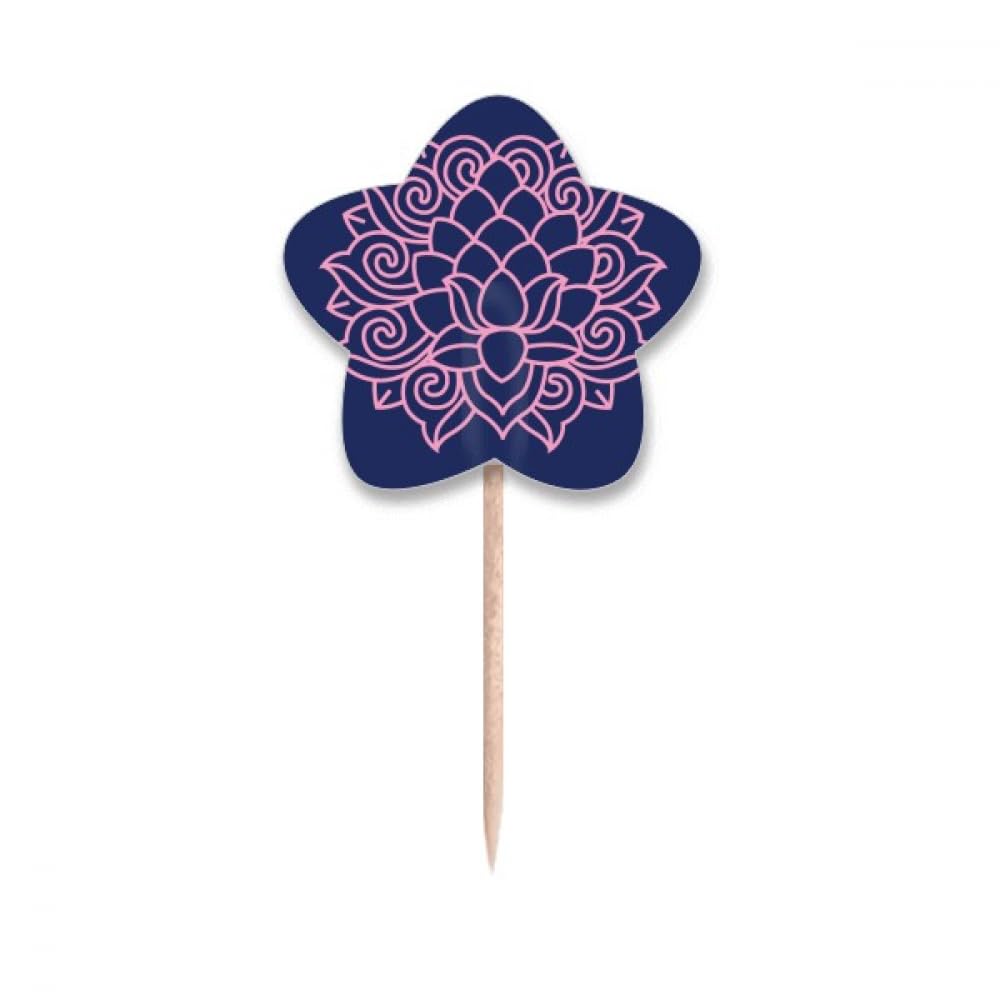 Cure-dents fleur de lotus et motif étoile parfaits pour vos apéritifs chics en terrasse