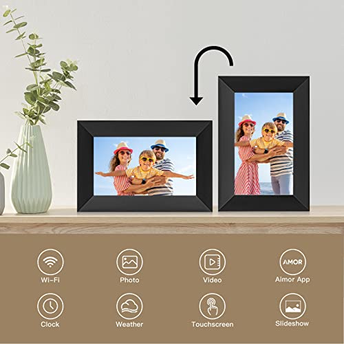 Digital Picture Frame, Humblestead 7 Inch Wifi Digital Photo Frame With 1024 * 600 Ips Hd Touchscreen, Effortless One Minute Setup, Share Photos And Videos Instantly From Anywhere Via App #TOP4
