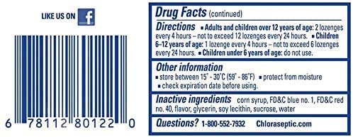Chloraseptic Chloraseptic Total Sore Throat + Cough Lozenges Wild Cherry, Wild Cherry 15 Each (Pack Of 2) #TOP5