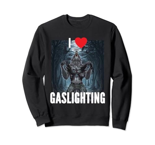 I Heart Werewolfs Alfa Funny Cringe Werewolf Wolf Meme Sudadera