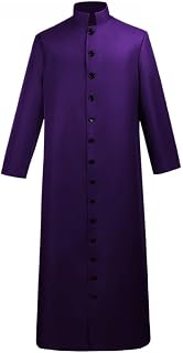 Men Clergy Cassocks Church Pastoral Outfit Clergy Liturgical Robe Vestment