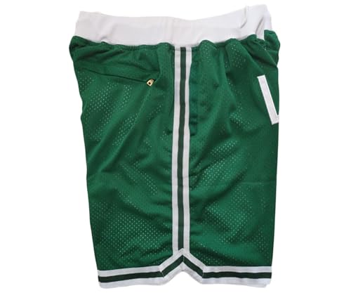 Big Bird #33 Green Retro Basketball Shorts Mesh Quick Dry Sports Basketball Short with Pockets4