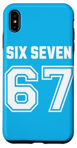 67 Six Seven Sport Design on Back. 6 7 Meme Men Women Kids X}zP[X iPhone XS Max p