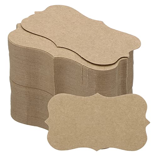 Flash cards mots et notes de bureau PATIKIL mini cartes kraft avec bordure dentelle