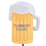 Shanker Golf - Funny Golf Headcover - Fairway Finder Beer Glass 3-Wood Cover - Funny Golf Gift - Soft Velour Lining