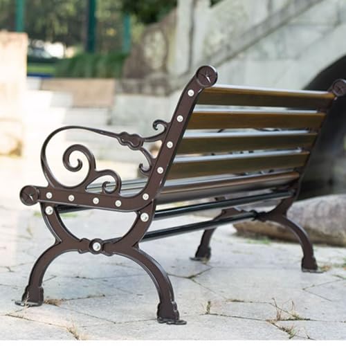 Chaise Longue en Bois Massif Robuste et Durable de Style Parc Extérieur - 7
