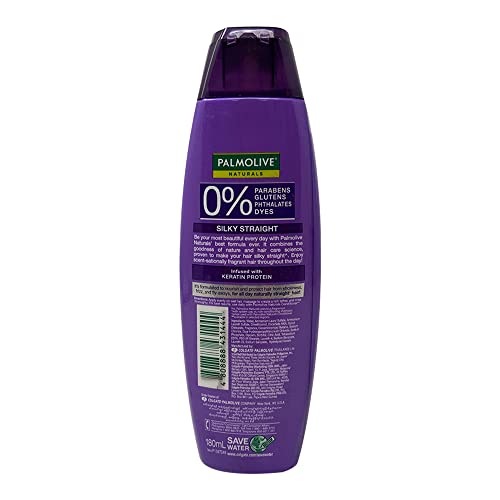 Lot Of 2 Palmolive Naturals Silky Straight Shampoo & Conditioner Frizzy/Wavy Hair 180Ml #TOP2