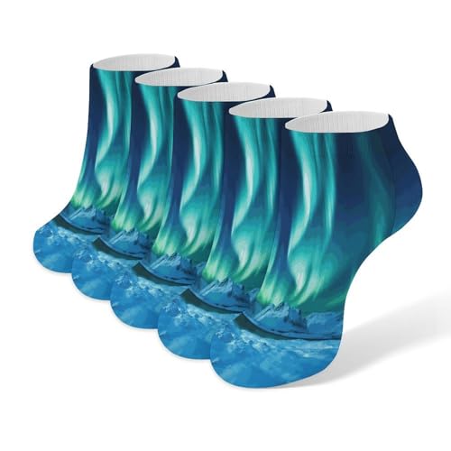 Calcetines deportivos de tobillo unisex de algodón transpirable invisibles pack de 5