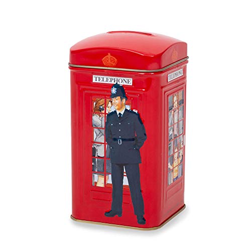 Ahmad Tea London Telephone Box Caddy Gift Tin, 20 Teabag, English Breakfast #TOP1