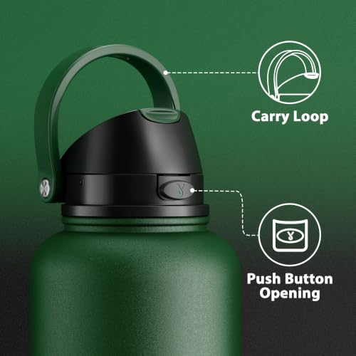 Image of Meoky 64 oz Insulated Water Bottle, Half Gallon Water Jug for Men