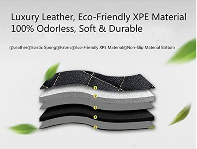 Miniatura 6 de Tapetes para piso de automóvil Infiniti Q50 Q60 Q70 Q70L 2014-2021, alfombras de cuero sintético antideslizantes, de cuero de lujo, impermeables,