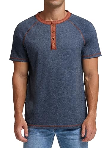 Image of Sailwind Mens Henley Long /Short Sleeve T-Shirt Cotton Casual Shirt