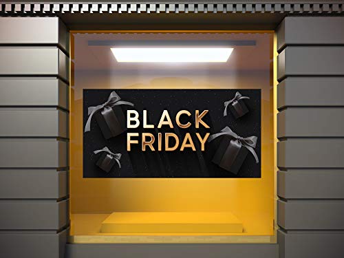 Oedim Vinilo Adhesivo Transparente en Efecto Espejo Rebajas Black Friday Fondo Negro | 100 x 50 cm | Vinilo Económico y Original | Vinilo fondeado de Blanco