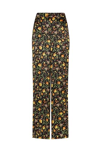 Pantalon large fleuri confortable pour morphologie ronde ou élancée