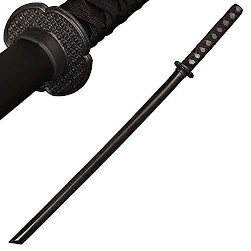 kljhld Training Sword Katana Sword Practice Sword Black Engraved Dragon Pattern 39 inches