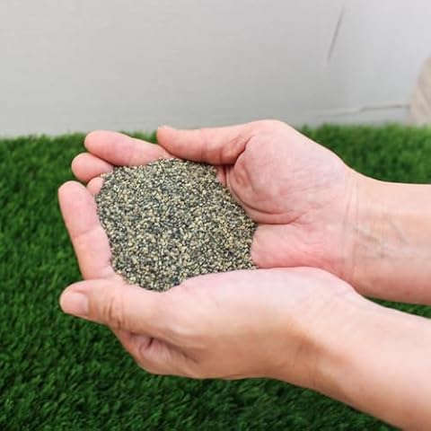 SUWUYUE Artificial Turf Infill Sand 50LBs, Fake Grass Landscape Turf Synthetic Faux Grass Silica Free Sand Adds Weight and Helps Keep The Blades up Cover