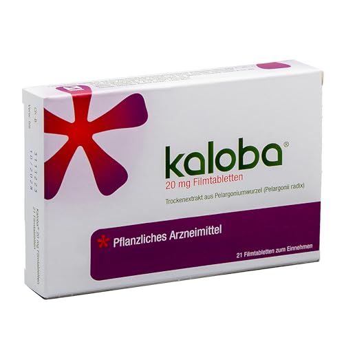 Kaloba Filmtabletten Pflanzliches Arzneimittel bei Erkältung & Bronchitis bei viralen Infekten Bakterien & festsitzendem Schleim für Erwachsene und Kinder ab 6 Jahren 21 St