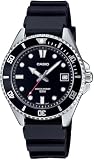 Casio MDV10-1A1V Unisex Dive Inspired 38 mm Rubber Band Black Dial Sports Watch