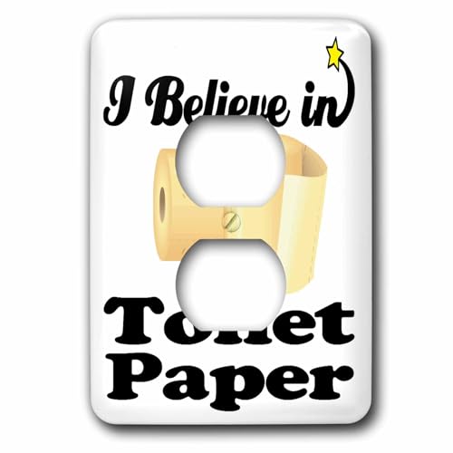 Cache interrupteur 3dRose WC décoration humour pour toilettes