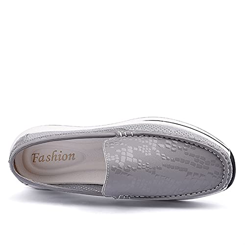 Loafers for Men Round Toe Breathable Lightweight Driving Loafers Resistant Comfortable Flexible Wedding Casual Slip On2