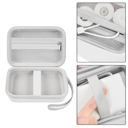 Image of Comecase Hard Shell Label Maker Case for Nelko P21, for Phomemo D30, for JADENS D11, for NIIMBOT D11 - Organizer for Home, Office & Crafts, Holds Printer + 6 Tape Rolls (Case Only)