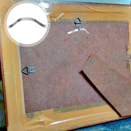 Image of STOBOK Picture Frame Backing Clips 50 Pcs Invisible Spring Frame Clips for DIY Picture Framing and Photo Hanging Hardware