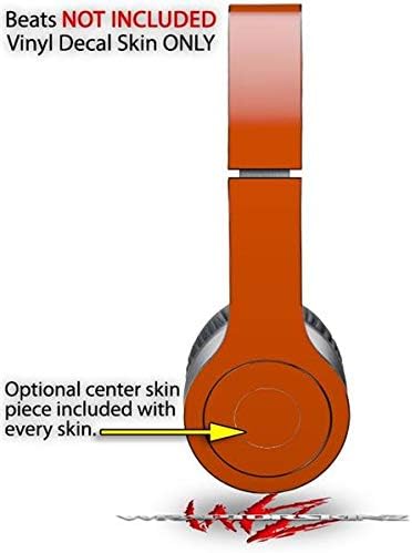 Skin Decal Wrap Works with Original Beats Solo HD Headphones Solids Collection Burnt Orange Skin Only (Headphones NOT Included)