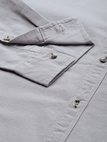 Image of The Indian Garage Co Men Regular Fit Solid Full Sleeves Cutaway Collar Casual Shirt